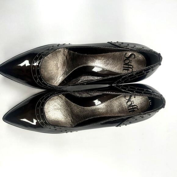 Sofft Womens 1052715 Chocolate Brown Patent Leather Pointed Toe Pump Heels Sz 9M - Picture 10 of 12